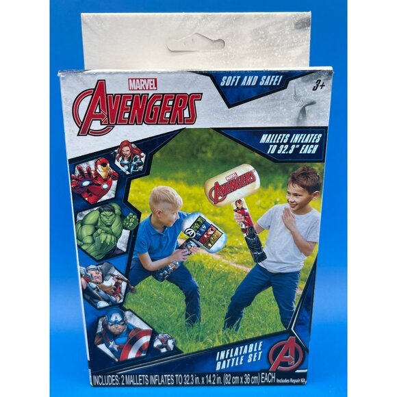 Marvel Avengers Inflatable Battle Set With 2 Mallets - Picture 1 of 6